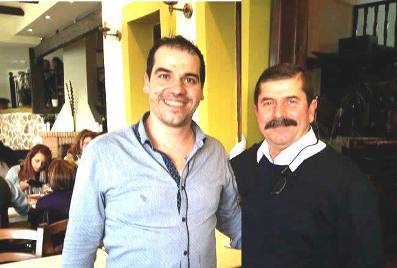 Nikos and Michalis * father & son, owners or Olympia I & II